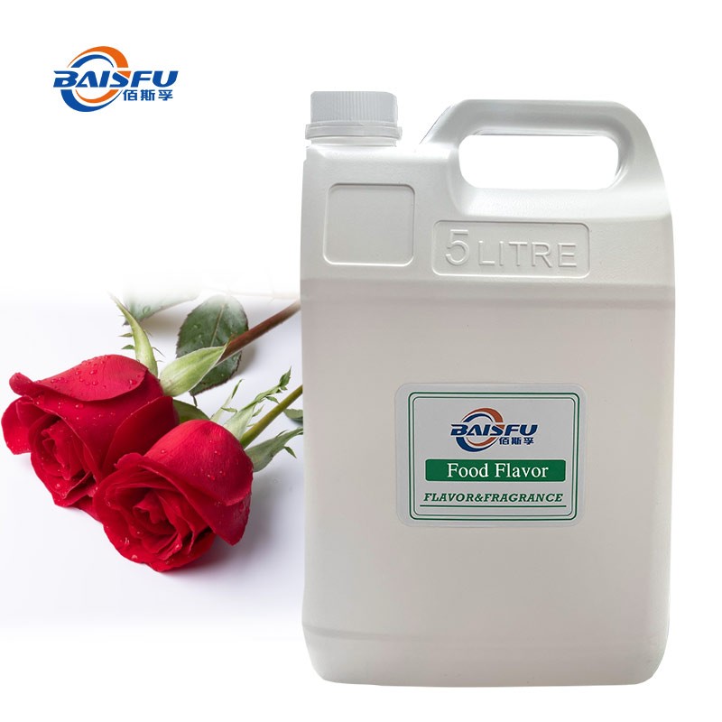 Food Industry Spices Rose Essence Light Yellow Liquid Food Additives to Prepare the Flavor